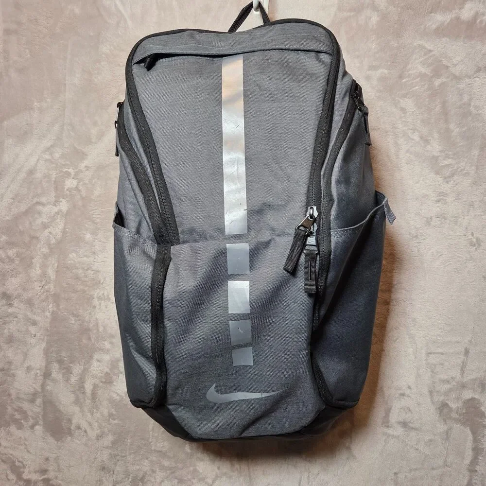 Nike Hoops Elite Pro Backpack Basketball School Gym BA5554-022 Gray